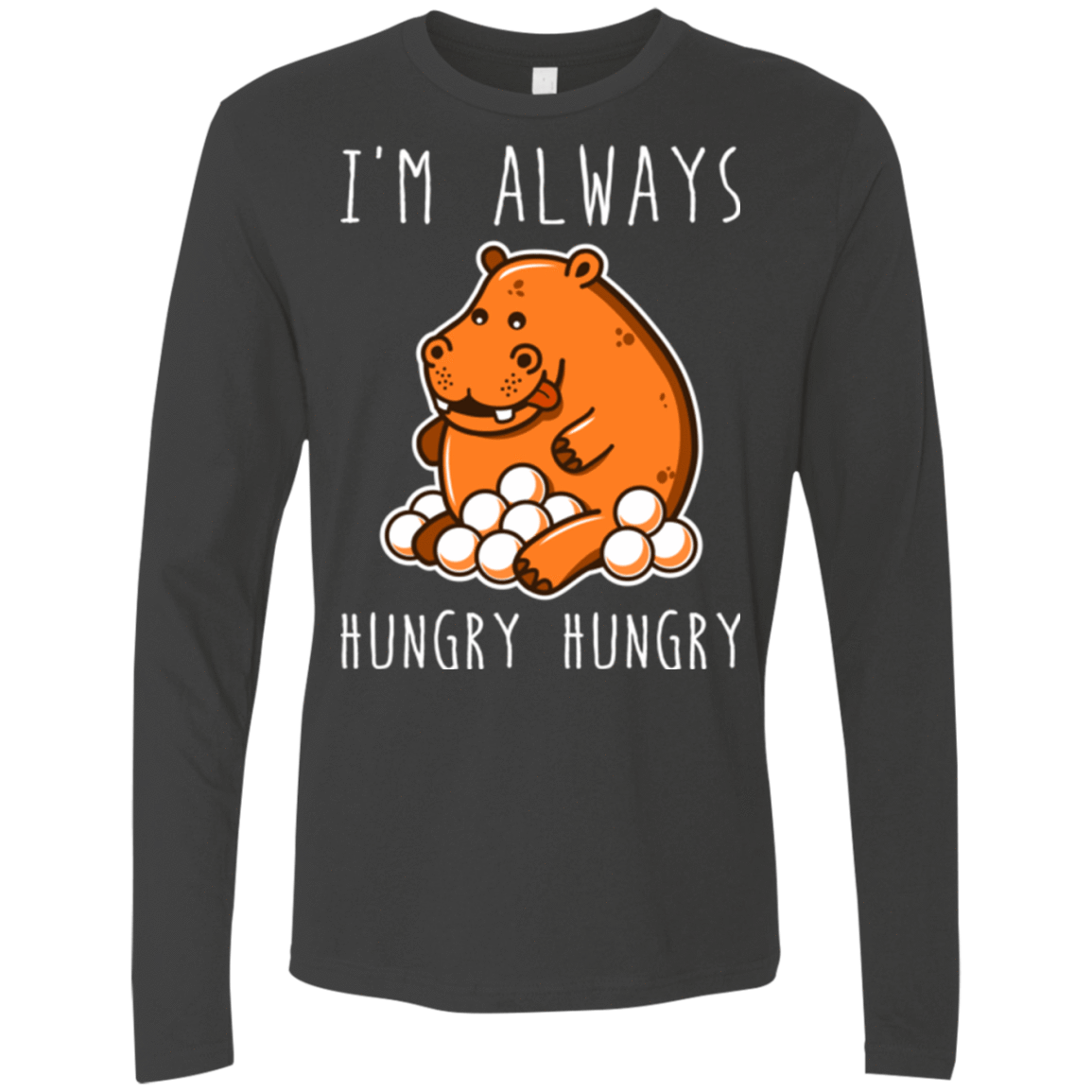T-Shirts Heavy Metal / Small Hungry Hungry Men's Premium Long Sleeve