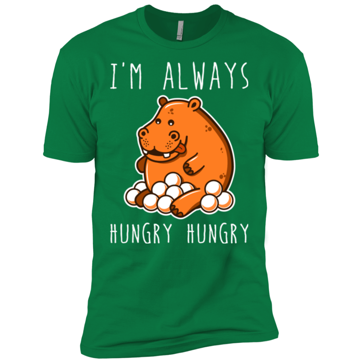T-Shirts Kelly Green / X-Small Hungry Hungry Men's Premium T-Shirt