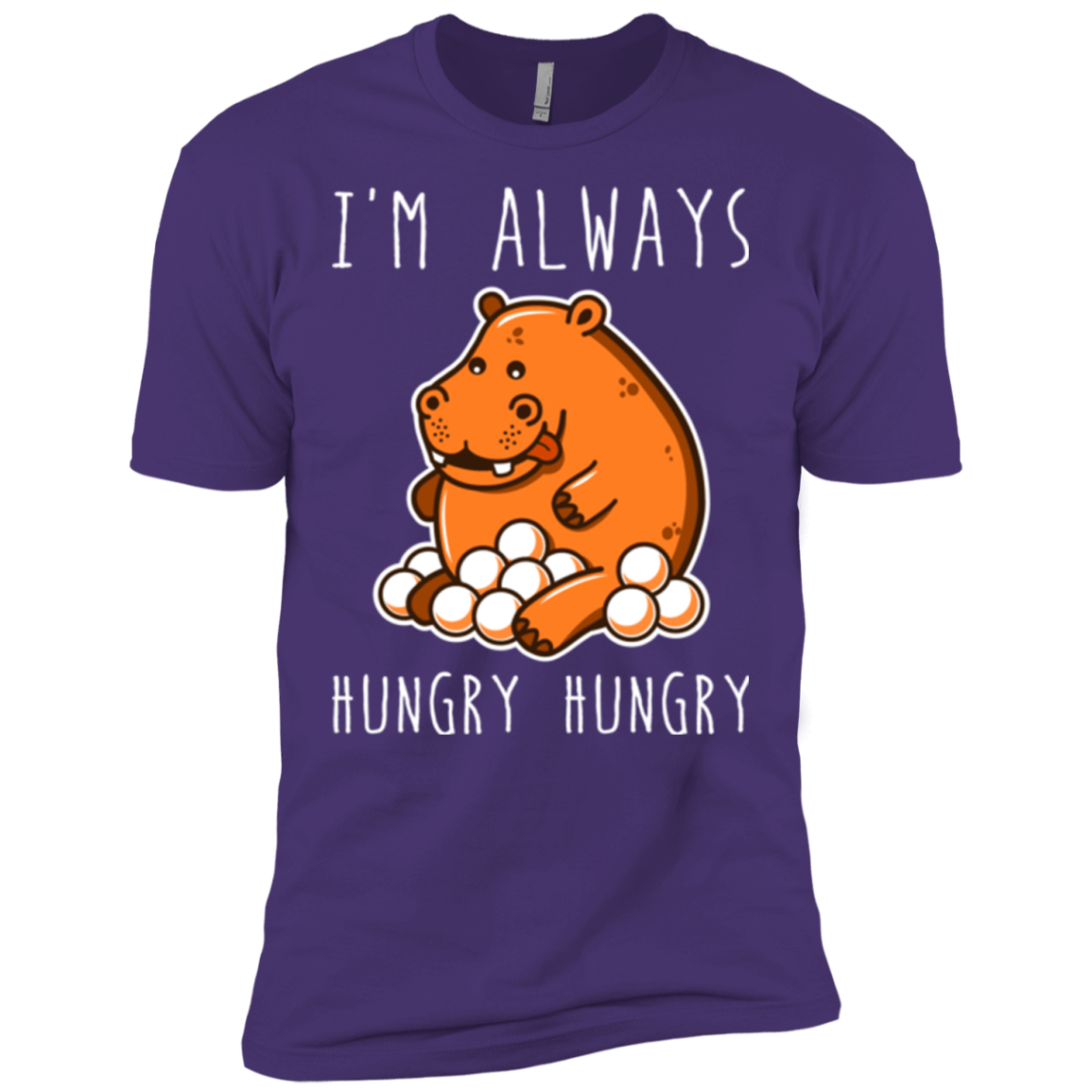 T-Shirts Purple / X-Small Hungry Hungry Men's Premium T-Shirt