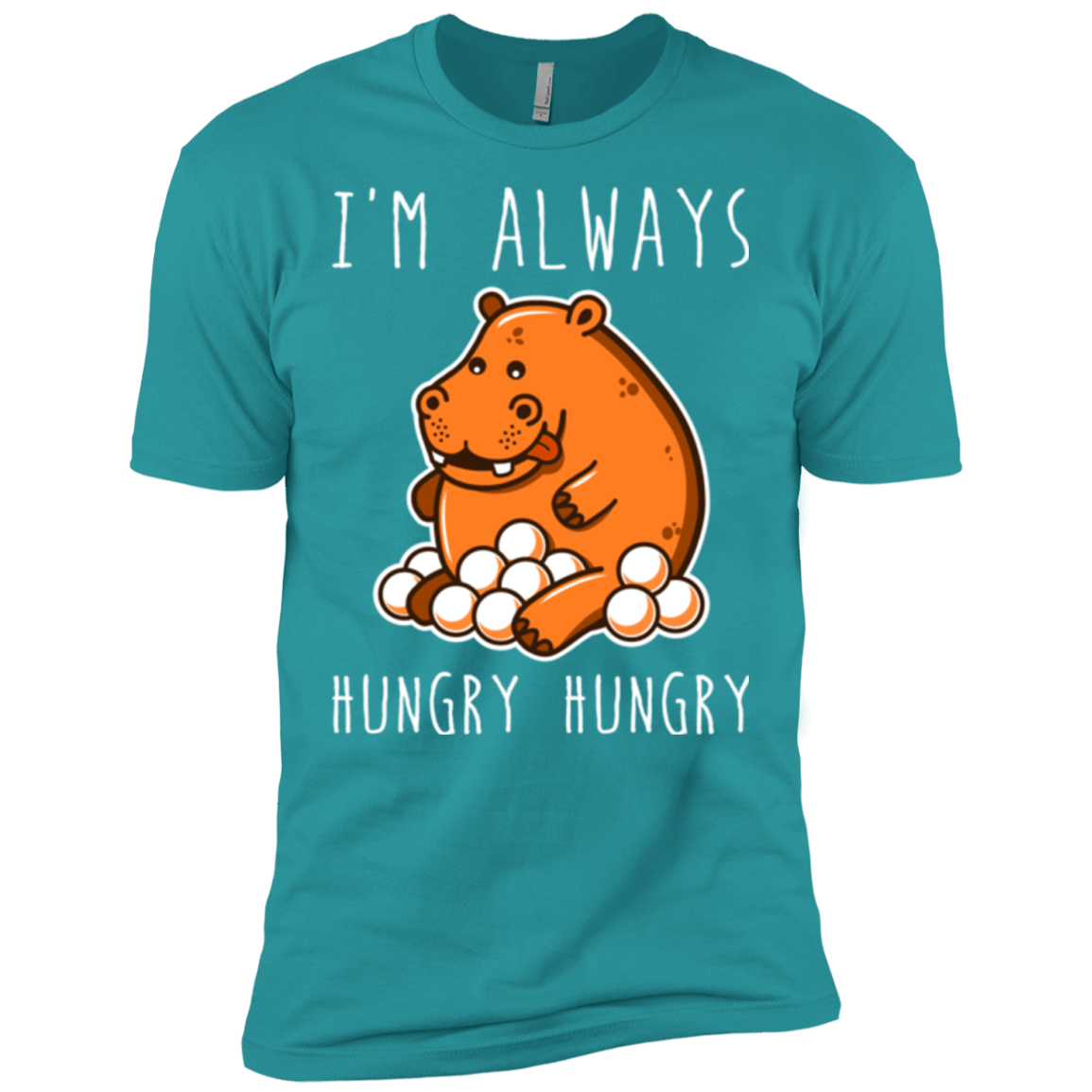 T-Shirts Tahiti Blue / X-Small Hungry Hungry Men's Premium T-Shirt