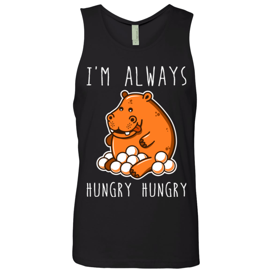 T-Shirts Black / Small Hungry Hungry Men's Premium Tank Top