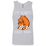 T-Shirts Heather Grey / Small Hungry Hungry Men's Premium Tank Top