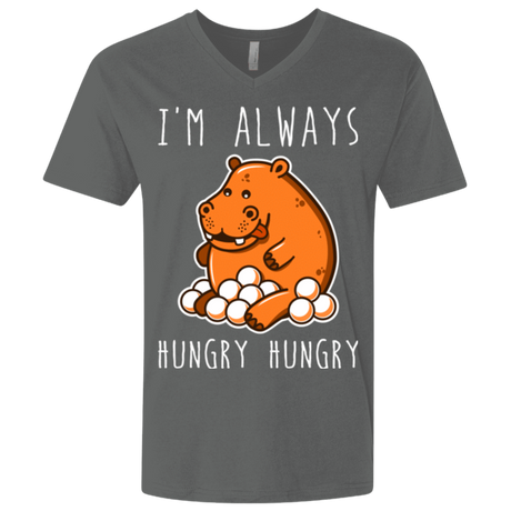 T-Shirts Heavy Metal / X-Small Hungry Hungry Men's Premium V-Neck