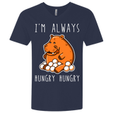 T-Shirts Midnight Navy / X-Small Hungry Hungry Men's Premium V-Neck