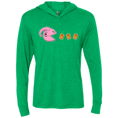 T-Shirts Hungry Monster Triblend Long Sleeve Hoodie Tee