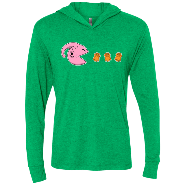 T-Shirts Hungry Monster Triblend Long Sleeve Hoodie Tee