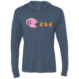 T-Shirts Indigo / X-Small Hungry Monster Triblend Long Sleeve Hoodie Tee