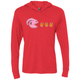 T-Shirts Vintage Red / X-Small Hungry Monster Triblend Long Sleeve Hoodie Tee