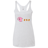 T-Shirts Heather White / X-Small Hungry Monster Women's Triblend Racerback Tank