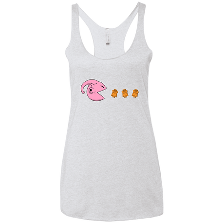 T-Shirts Heather White / X-Small Hungry Monster Women's Triblend Racerback Tank