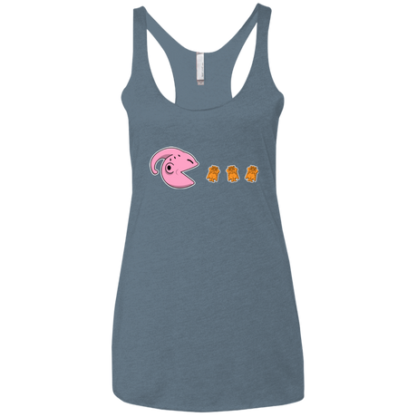 T-Shirts Indigo / X-Small Hungry Monster Women's Triblend Racerback Tank