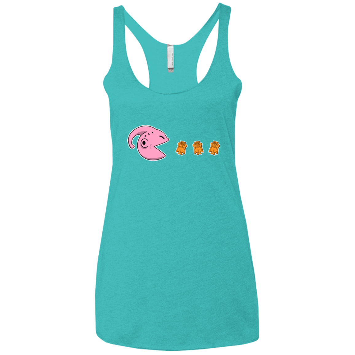 T-Shirts Tahiti Blue / X-Small Hungry Monster Women's Triblend Racerback Tank