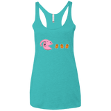 T-Shirts Tahiti Blue / X-Small Hungry Monster Women's Triblend Racerback Tank