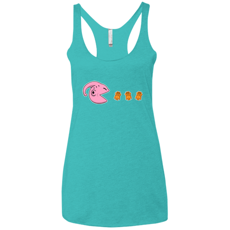 T-Shirts Tahiti Blue / X-Small Hungry Monster Women's Triblend Racerback Tank