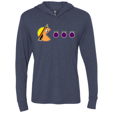 T-Shirts Vintage Navy / X-Small Hungry Pirate Triblend Long Sleeve Hoodie Tee