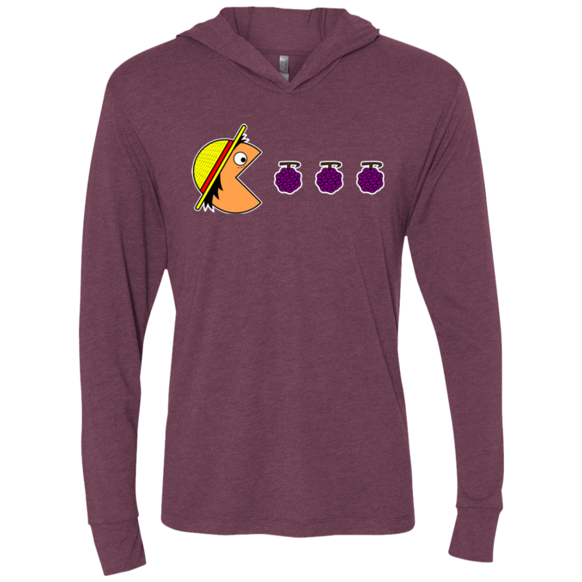 T-Shirts Hungry Pirate Triblend Long Sleeve Hoodie Tee