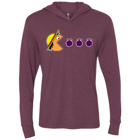 T-Shirts Hungry Pirate Triblend Long Sleeve Hoodie Tee