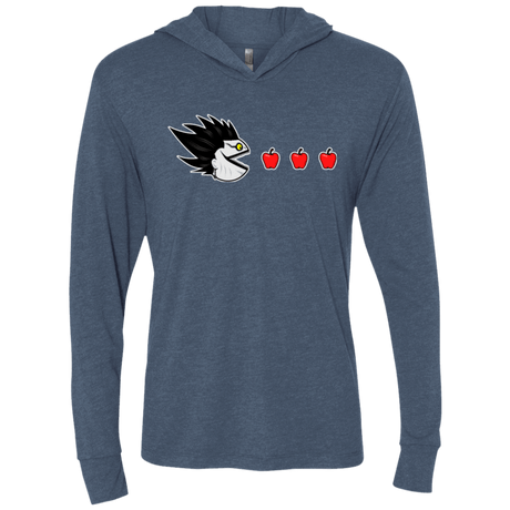 T-Shirts Indigo / X-Small Hungry Shinigami Triblend Long Sleeve Hoodie Tee