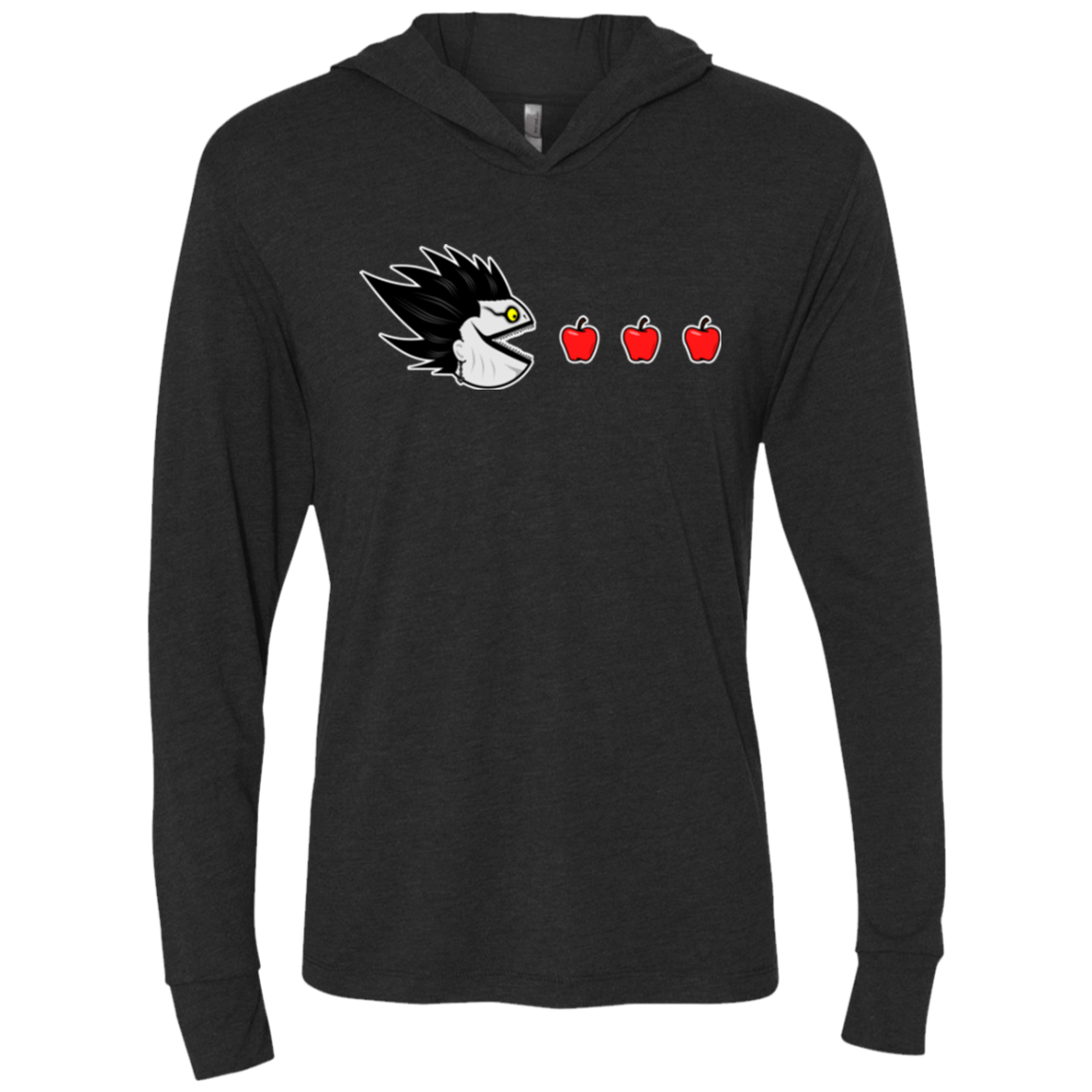 T-Shirts Vintage Black / X-Small Hungry Shinigami Triblend Long Sleeve Hoodie Tee