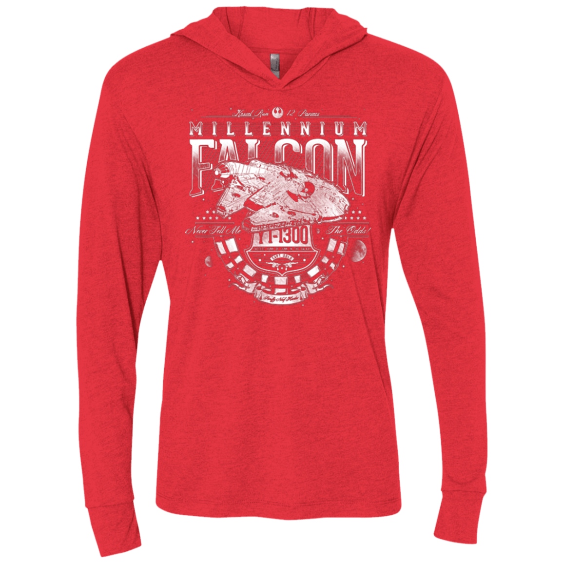 T-Shirts Vintage Red / X-Small Hunk A Junk Triblend Long Sleeve Hoodie Tee