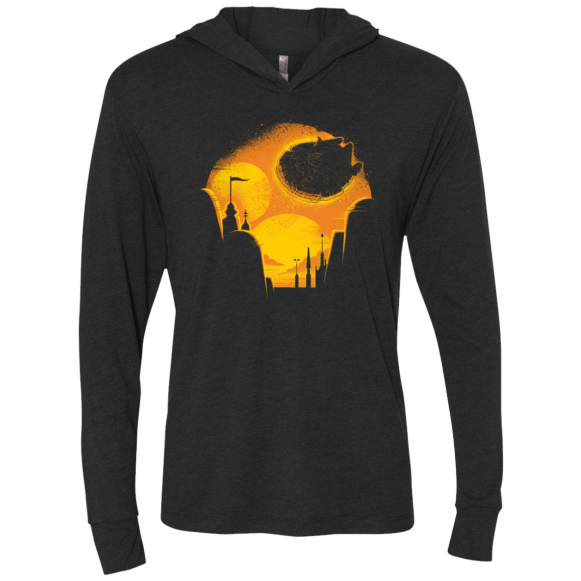 T-Shirts Vintage Black / X-Small Hunk of Junk Triblend Long Sleeve Hoodie Tee