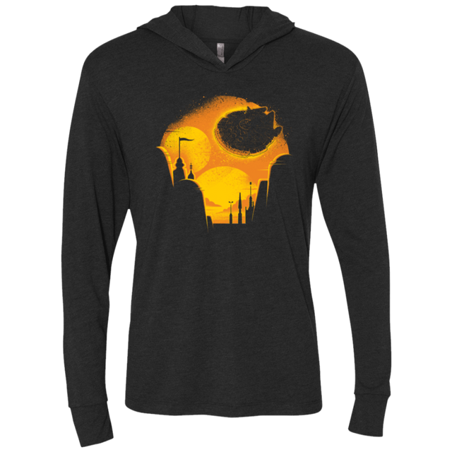 T-Shirts Vintage Black / X-Small Hunk of Junk Triblend Long Sleeve Hoodie Tee