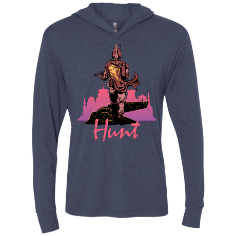 T-Shirts Vintage Navy / X-Small Hunt Triblend Long Sleeve Hoodie Tee