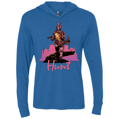 T-Shirts Vintage Royal / X-Small Hunt Triblend Long Sleeve Hoodie Tee