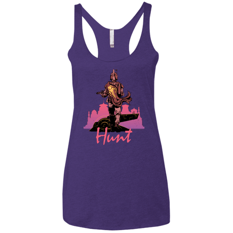 T-Shirts Purple / X-Small Hunt Women's Triblend Racerback Tank