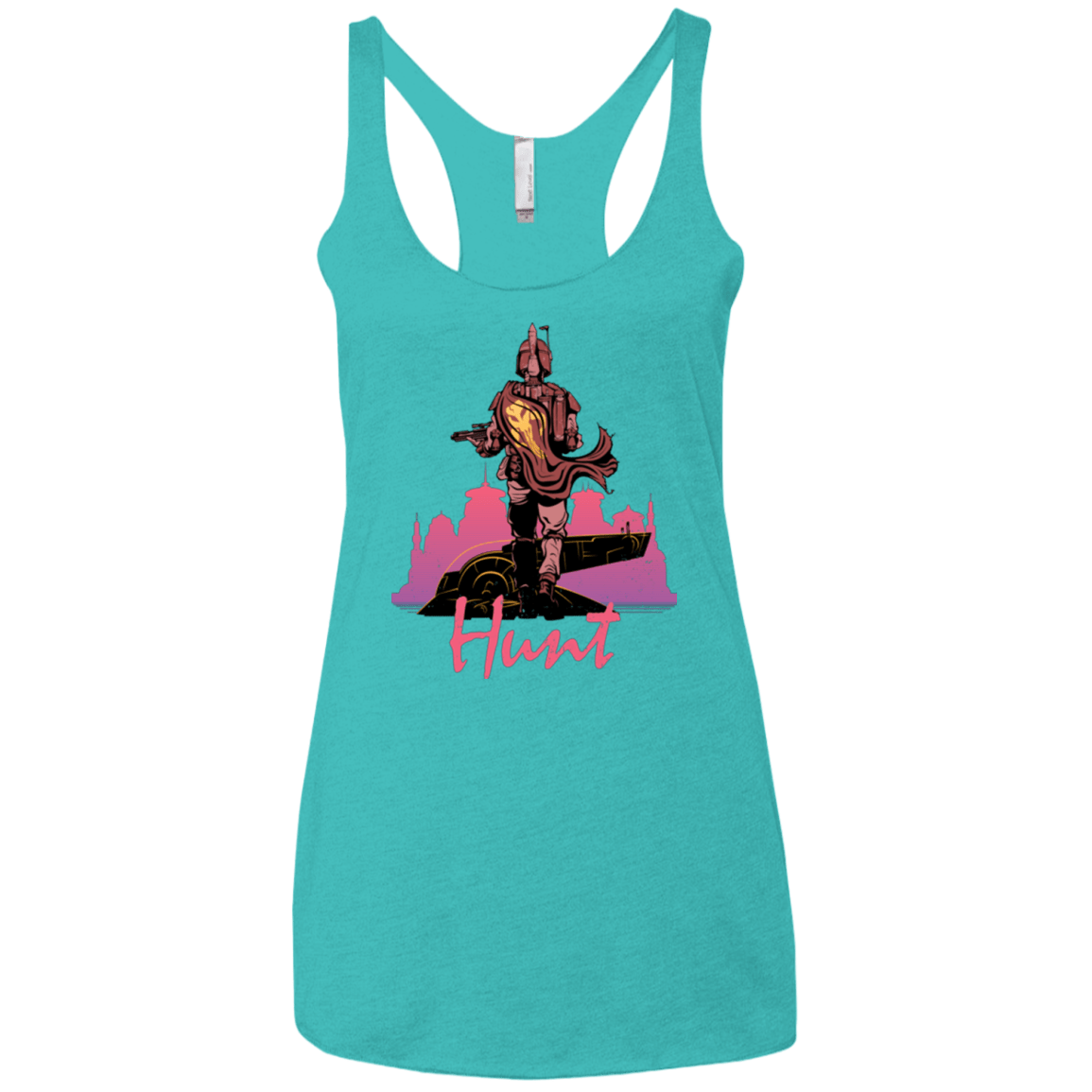 T-Shirts Tahiti Blue / X-Small Hunt Women's Triblend Racerback Tank