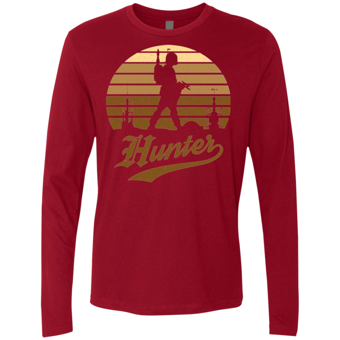 T-Shirts Cardinal / Small Hunter (1) Men's Premium Long Sleeve