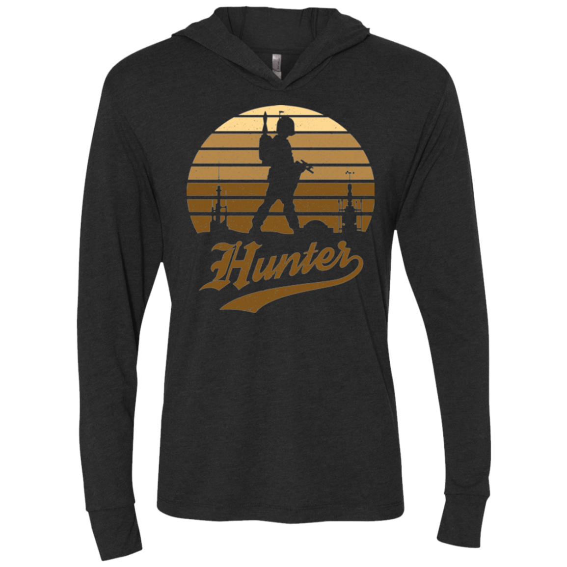 T-Shirts Vintage Black / X-Small Hunter (1) Triblend Long Sleeve Hoodie Tee