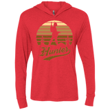 T-Shirts Vintage Red / X-Small Hunter (1) Triblend Long Sleeve Hoodie Tee