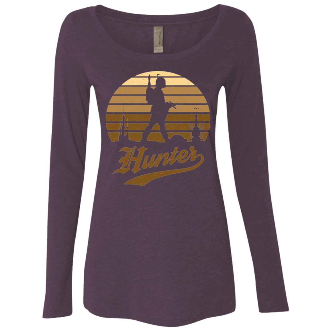T-Shirts Vintage Purple / Small Hunter (1) Women's Triblend Long Sleeve Shirt