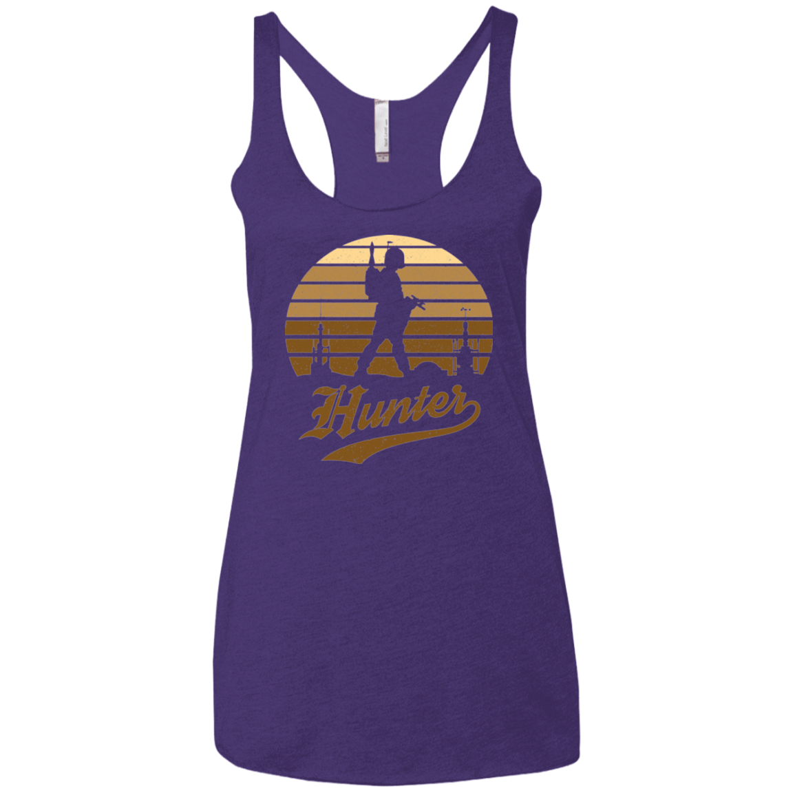 T-Shirts Purple / X-Small Hunter (1) Women's Triblend Racerback Tank