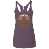 T-Shirts Vintage Purple / X-Small Hunter (1) Women's Triblend Racerback Tank