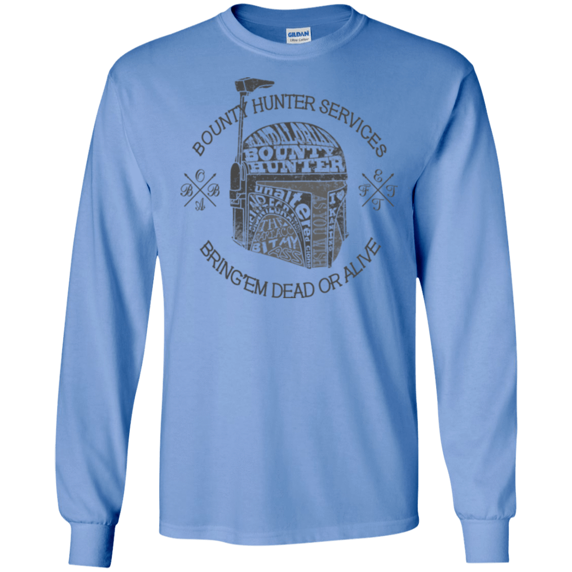 T-Shirts Carolina Blue / S Hunter services Men's Long Sleeve T-Shirt