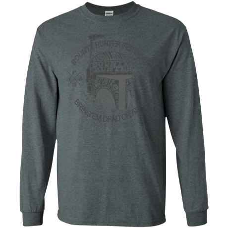 T-Shirts Dark Heather / S Hunter services Men's Long Sleeve T-Shirt