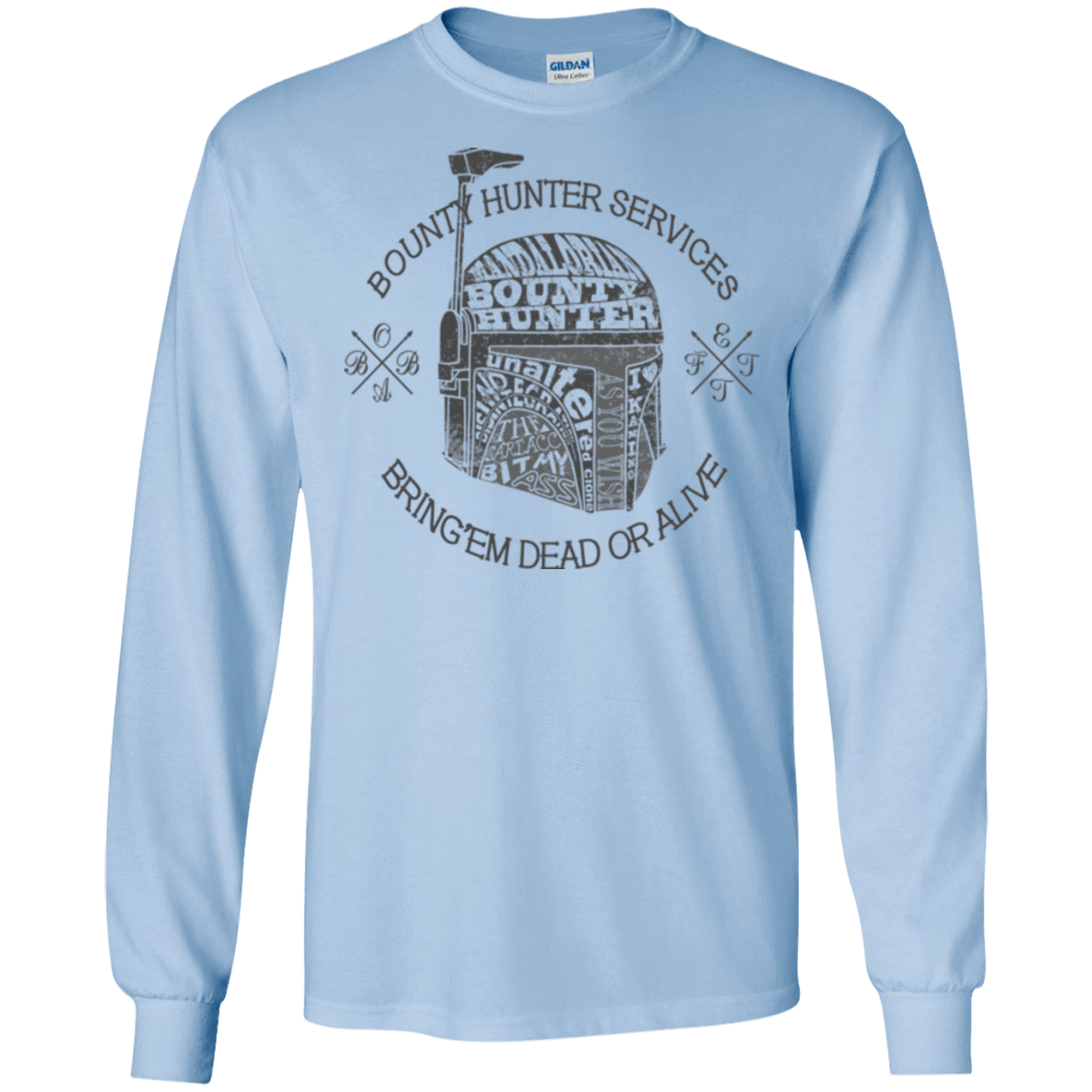 T-Shirts Light Blue / S Hunter services Men's Long Sleeve T-Shirt