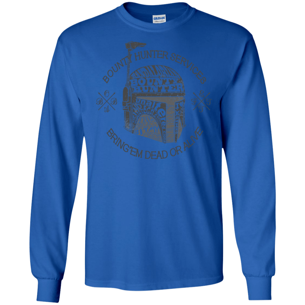 T-Shirts Royal / S Hunter services Men's Long Sleeve T-Shirt