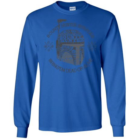 T-Shirts Royal / S Hunter services Men's Long Sleeve T-Shirt