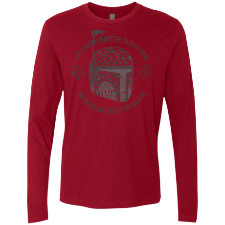 T-Shirts Cardinal / S Hunter services Men's Premium Long Sleeve