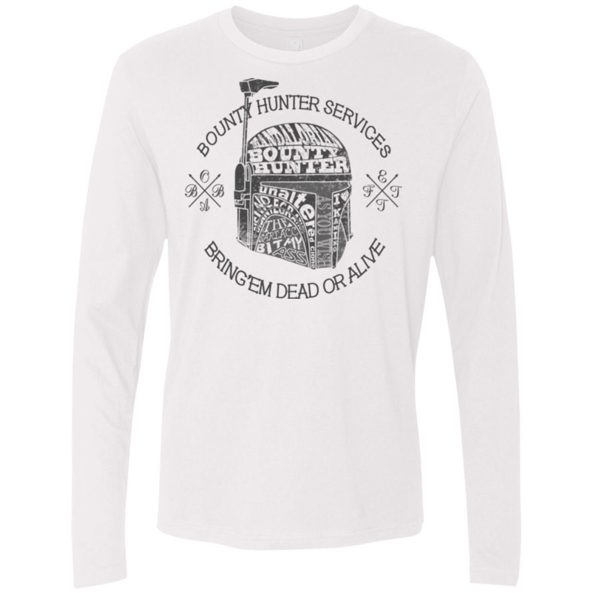 T-Shirts White / S Hunter services Men's Premium Long Sleeve