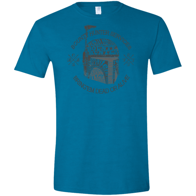 T-Shirts Antique Sapphire / S Hunter services Men's Semi-Fitted Softstyle