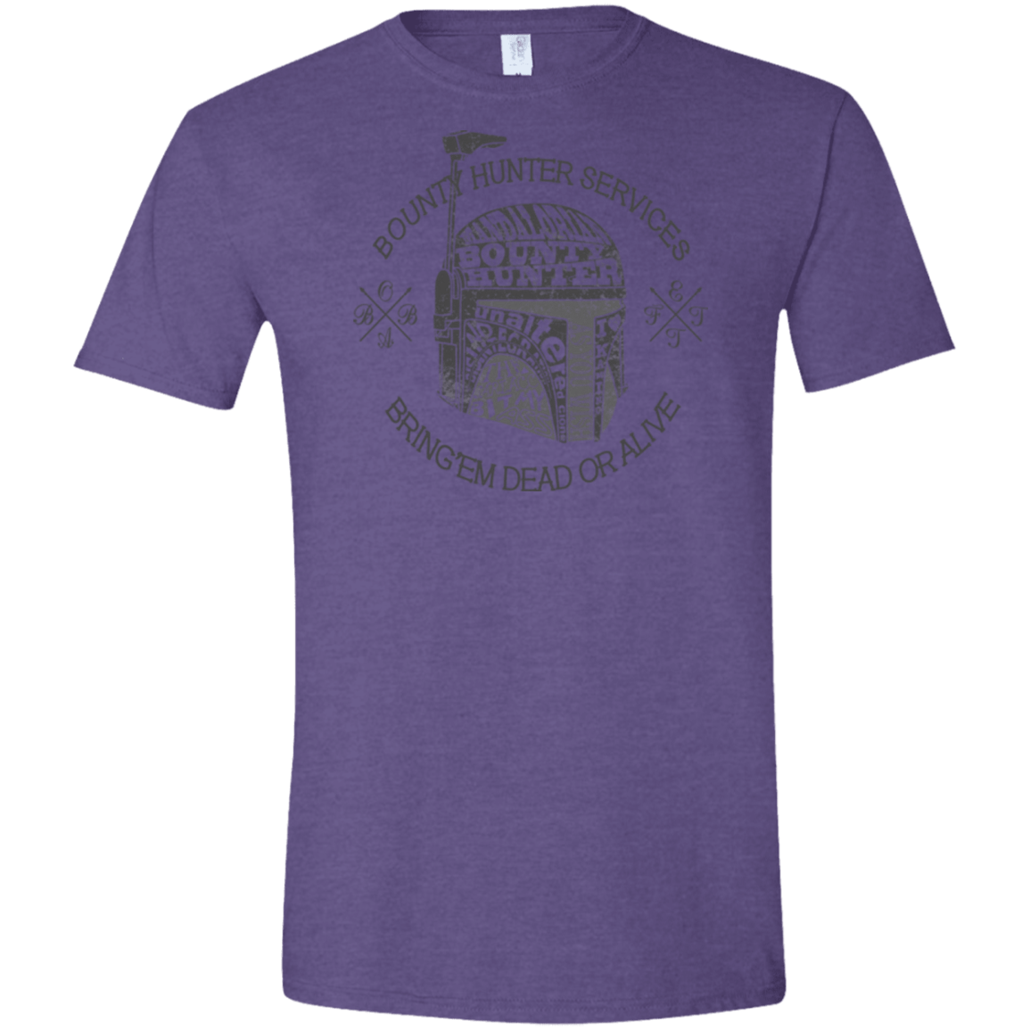 T-Shirts Heather Purple / S Hunter services Men's Semi-Fitted Softstyle