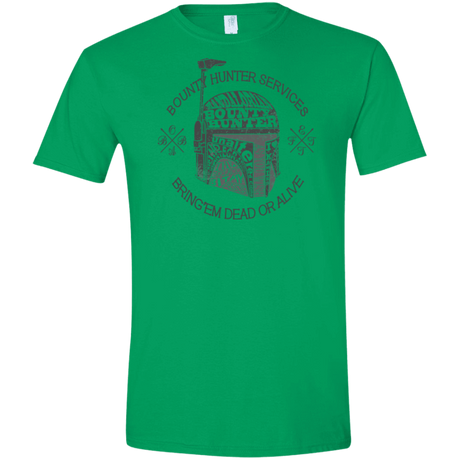 T-Shirts Irish Green / S Hunter services Men's Semi-Fitted Softstyle