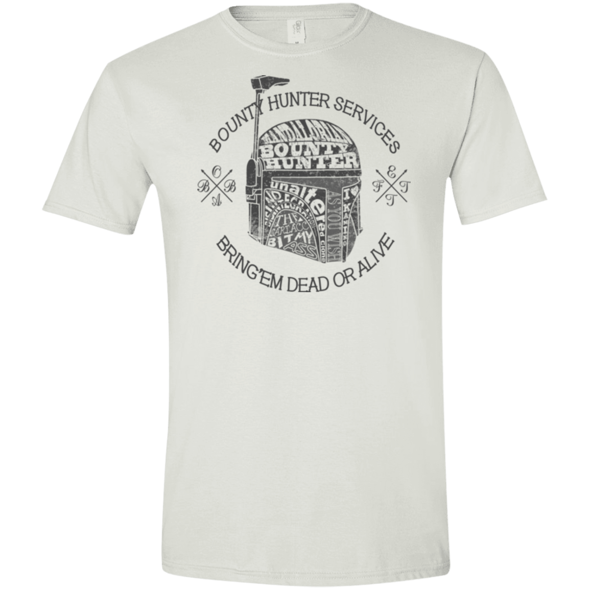 T-Shirts White / X-Small Hunter services Men's Semi-Fitted Softstyle