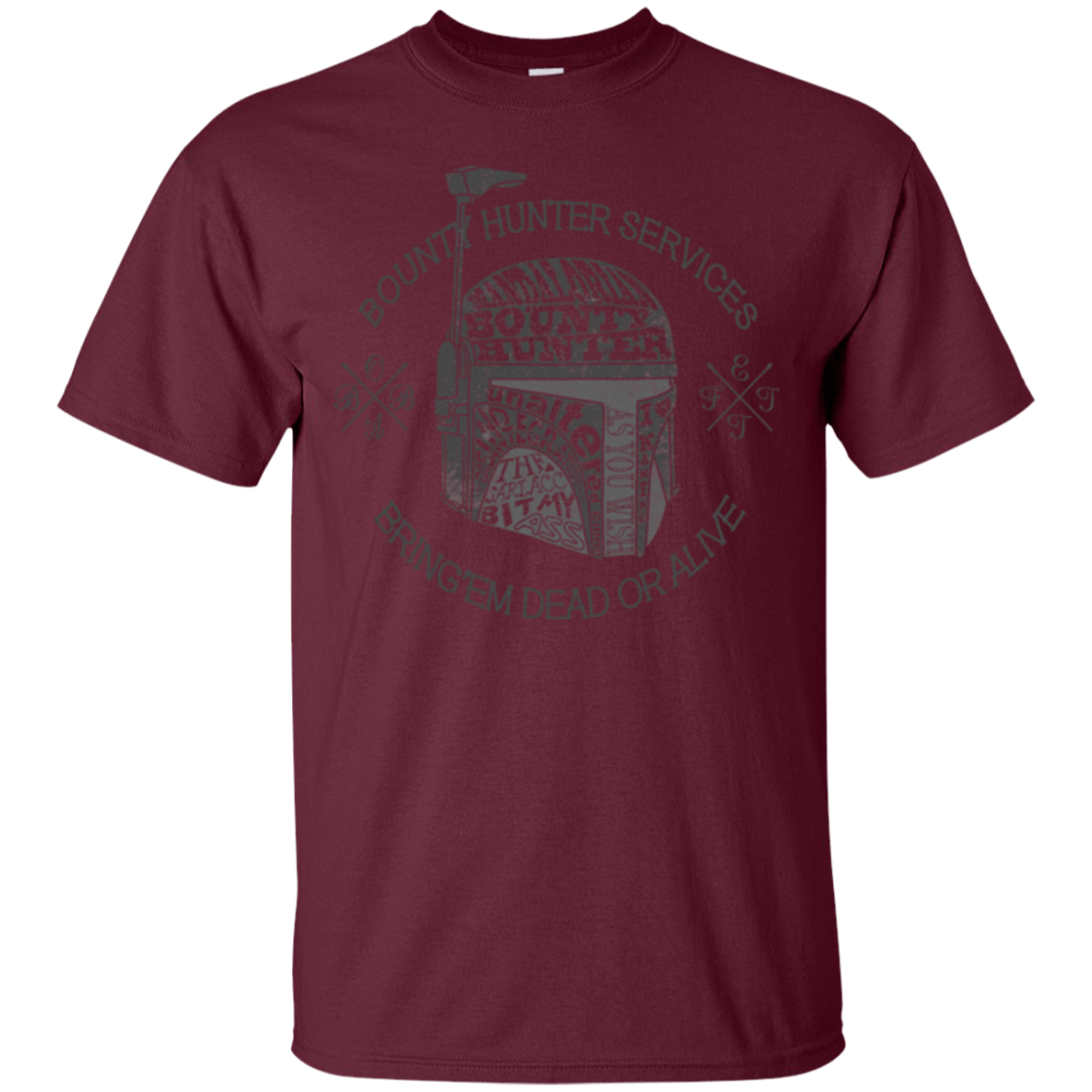 T-Shirts Maroon / S Hunter services T-Shirt