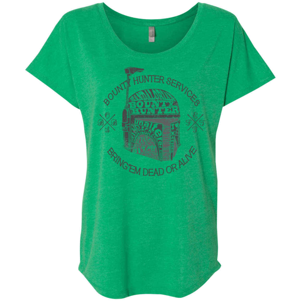 T-Shirts Envy / X-Small Hunter services Triblend Dolman Sleeve