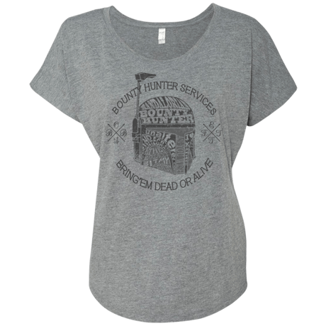 T-Shirts Premium Heather / X-Small Hunter services Triblend Dolman Sleeve